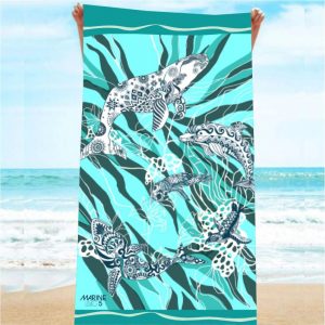 Afro-centric beach towel design